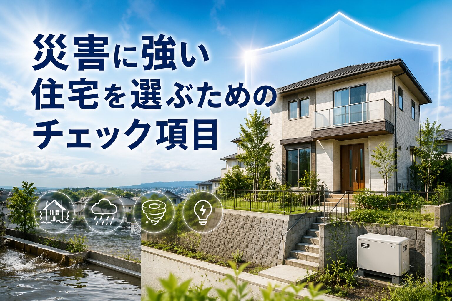 災害に強い住宅を選ぶためのチェック項目は何?土地・構造・停電対策の確認リスト