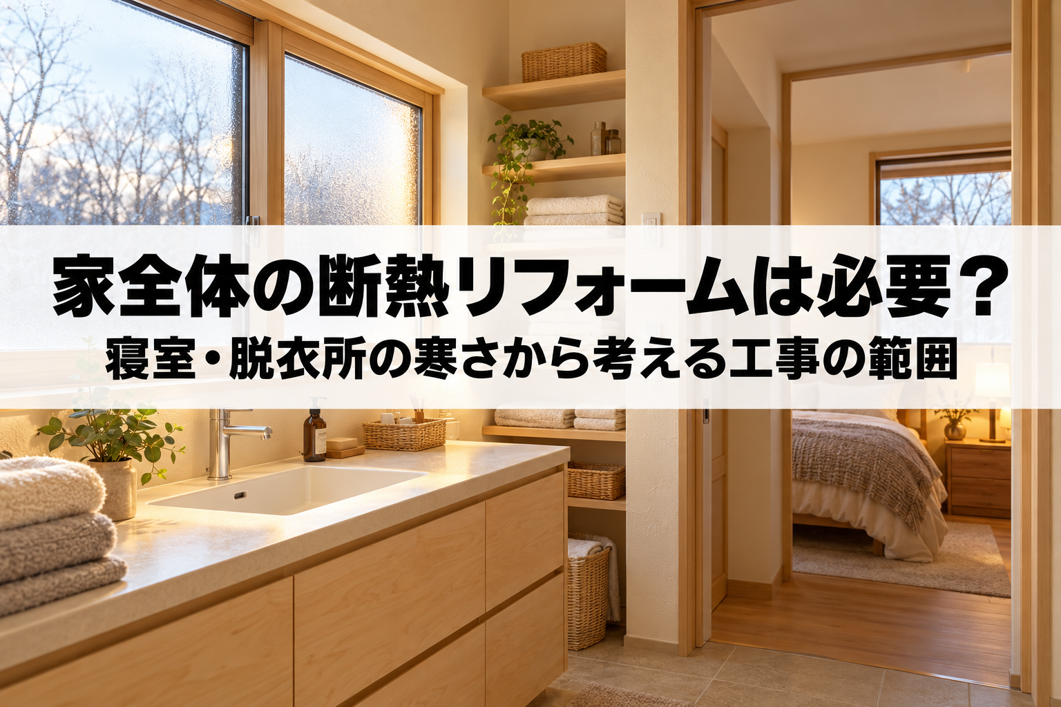 家全体の断熱リフォームは必要?|寝室・脱衣所の寒さから考える工事の範囲